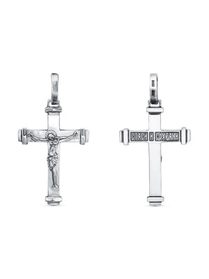 Подвеска серебро 925 пробы, покрытие - оксидирование, без вставок