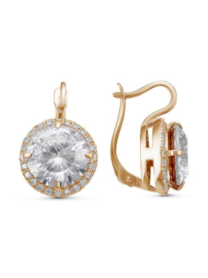 Серьги серебро 925 пробы, покрытие - золочение