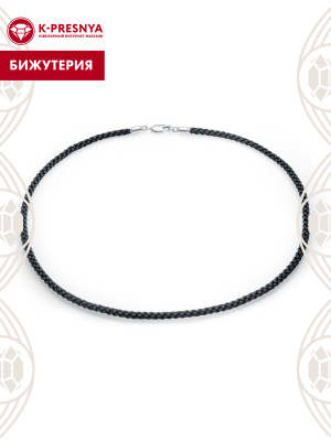 Шнур бижутерия, покрытие - серебрение, без вставок