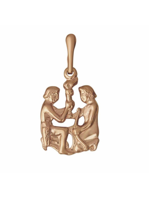 Подвеска бижутерия, покрытие - золочение, без вставок