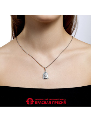Подвеска серебро 925 пробы, покрытие - оксидирование, родирование, без вставок