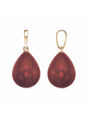 Подвеска бижутерия, покрытие - золочение, вставка - имитация жемчуга