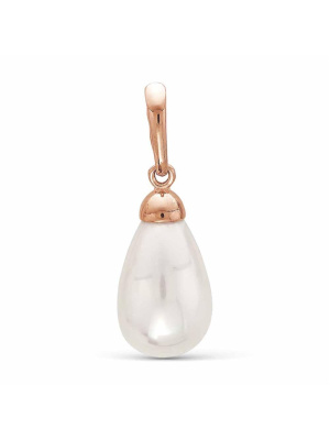 Подвеска бижутерия, покрытие - золочение, вставка - имитация жемчуга