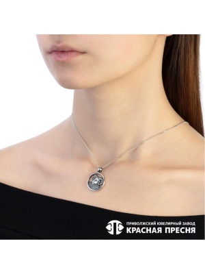 Подвеска "овен" серебро 925 пробы, покрытие - оксидирование, без вставок