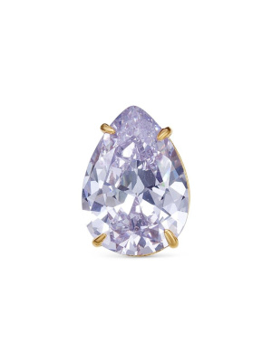 Подвеска серебро 925 пробы, покрытие - золочение, вставка - фианит (недрагоценный камень)