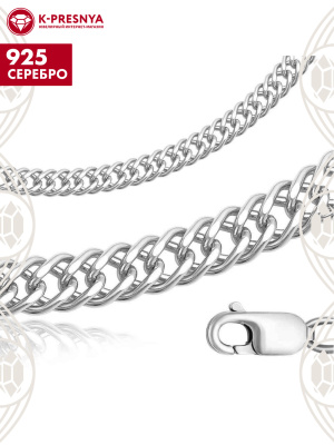 Цепь серебро 925 пробы, без покрытия, отделка - алмазная грань, без вставок