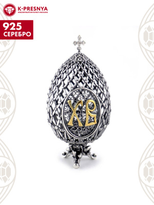 Сувенир серебро 925 пробы, покрытие - оксидирование, выборочное золочение, без вставок