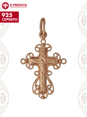 Подвеска серебро 925 пробы, покрытие - золочение, без вставок
