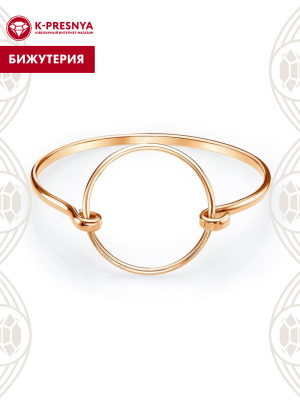 Браслет бижутерия, покрытие - золочение, без вставок