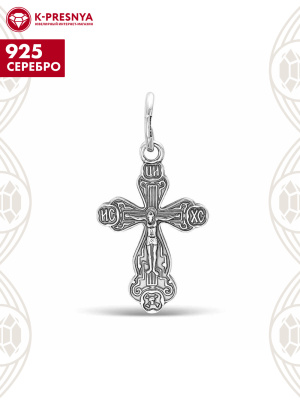 Подвеска серебро 925 пробы, покрытие - оксидирование, без вставок