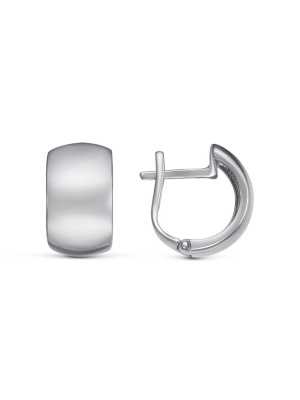 Серьги бижутерия, покрытие - серебрение с оксидированием, без вставок