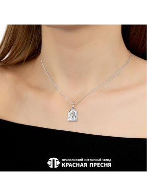 Подвеска "казанская божия матерь" серебро 925 пробы, покрытие - оксидирование, без вставок