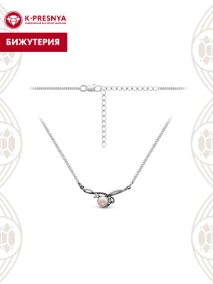 Колье бижутерия, покрытие - серебрение с оксидированием