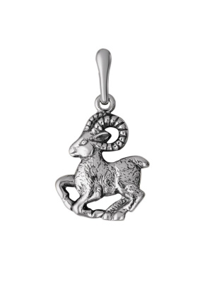 Подвеска бижутерия, покрытие - серебрение с оксидированием, без вставок