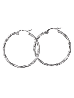 Серьги бижутерия, покрытие - серебрение с оксидированием, без вставок