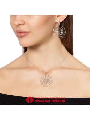 Подвеска серебро 925 пробы, покрытие - оксидирование, без вставок