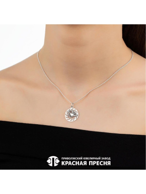 Подвеска "рак" серебро 925 пробы, покрытие - оксидирование, без вставок