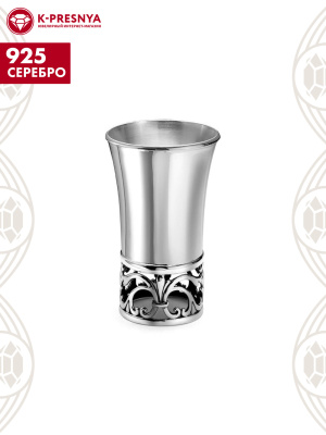 Стопка серебро 925 пробы, покрытие - оксидирование, без вставок