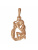 Подвеска бижутерия, покрытие - золочение, без вставок