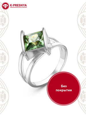 Кольцо серебро 925 пробы, без покрытия, вставка - фианит (недрагоценный камень)
