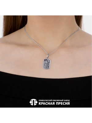 Подвеска серебро 925 пробы, покрытие - оксидирование, без вставок