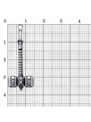 Подвеска серебро 925 пробы, покрытие - оксидирование, без вставок