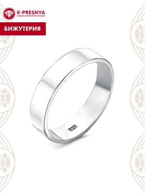 Кольцо бижутерия, покрытие - серебрение с оксидированием, без вставок