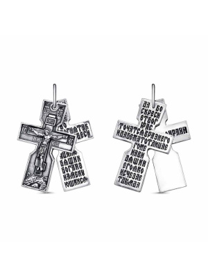 Подвеска серебро 925 пробы, покрытие - оксидирование, без вставок