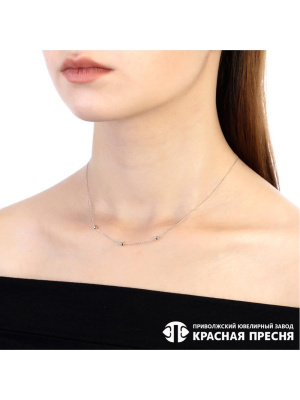 Колье серебро 925 пробы, без покрытия, без вставок