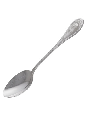 Ложка с днем ангела "мальчик" серебро 925 пробы, без покрытия, отделка - лазерная гравировка, без вставок