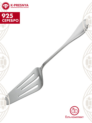 Лопатка десертная "лада" серебро 925 пробы, без покрытия, без вставок