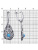 Серьги бижутерия, покрытие - серебрение с оксидированием, вставка - искусственная бирюза