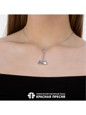 Подвеска серебро 925 пробы, покрытие - оксидирование, без вставок