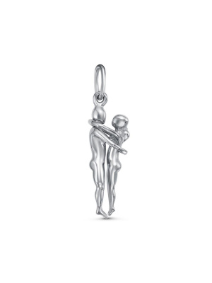 Подвеска серебро 925 пробы, покрытие - родирование, без вставок