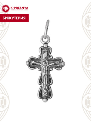 Подвеска бижутерия, покрытие - серебрение с оксидированием, без вставок