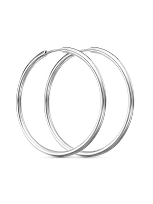 Серьги серебро 925 пробы, покрытие - родирование, без вставок