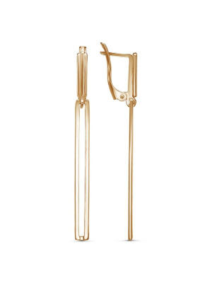 Серьги бижутерия, покрытие - золочение, без вставок