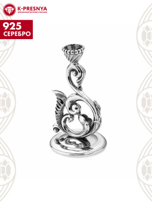 Сувенир серебро 925 пробы, покрытие - оксидирование, без вставок