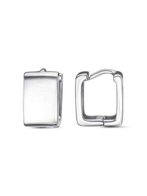 Серьги бижутерия, покрытие - серебрение с оксидированием, без вставок