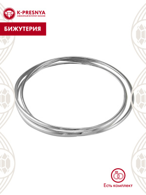 Браслет бижутерия, покрытие - серебрение, без вставок