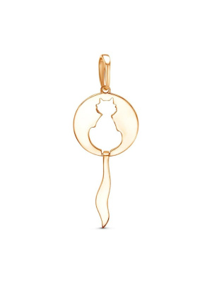 Подвеска бижутерия, покрытие - золочение, без вставок