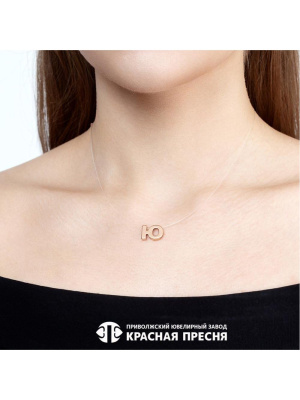 Подвеска серебро 925 пробы, покрытие - золочение, без вставок