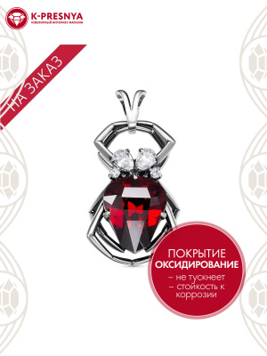 Подвеска серебро 925 пробы, покрытие - оксидирование