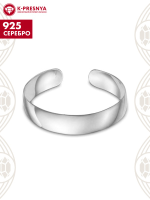Браслет серебро 925 пробы, покрытие - платинирование, без вставок