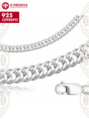 Цепь серебро 925 пробы, без покрытия, отделка - алмазная грань, без вставок