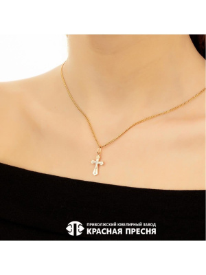 Подвеска серебро 925 пробы, покрытие - золочение, выборочное родирование, без вставок