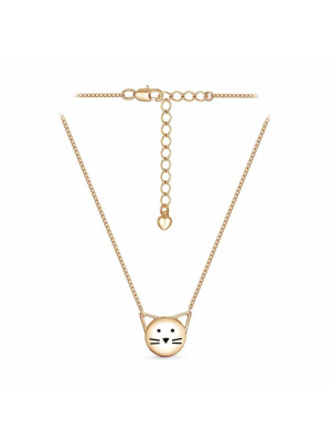 Колье бижутерия, покрытие - золочение, отделка - эмаль, без вставок