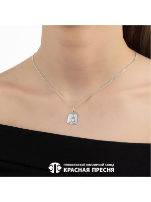 Подвеска "матрона московская" серебро 925 пробы, покрытие - оксидирование, без вставок