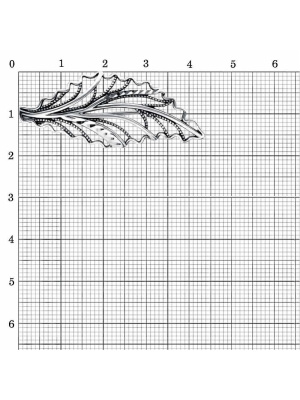 Брошь бижутерия, покрытие - серебрение с оксидированием, отделка - алмазная грань, без вставок
