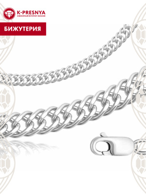 Браслет бижутерия, покрытие - серебрение, без вставок